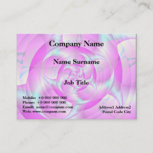 Spiral Pincers in Pink and Blue Business Card
