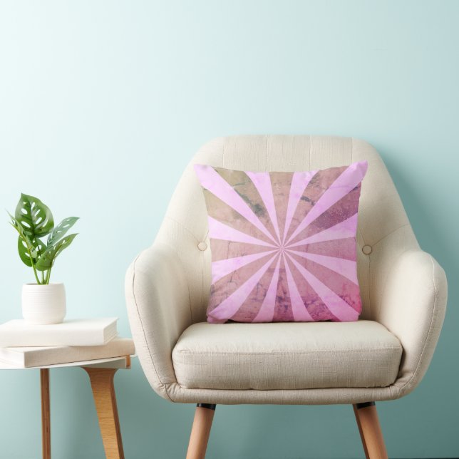 spiral pink and gold cushion (Chair)
