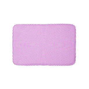 Spiral Pink Bath Mat