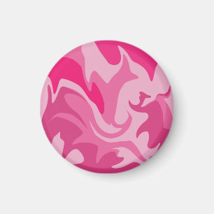 Spiral pink tone colours magnet