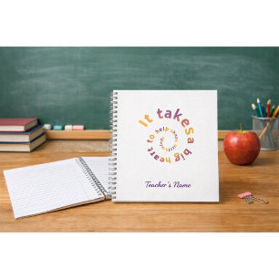 Spiral Quote Teacher Notebook-Personalised  Notebook