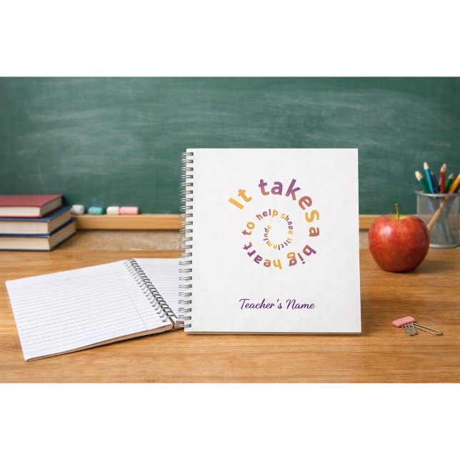 Spiral Quote Teacher Notebook-Personalised  Notebook (Creator Uploaded)