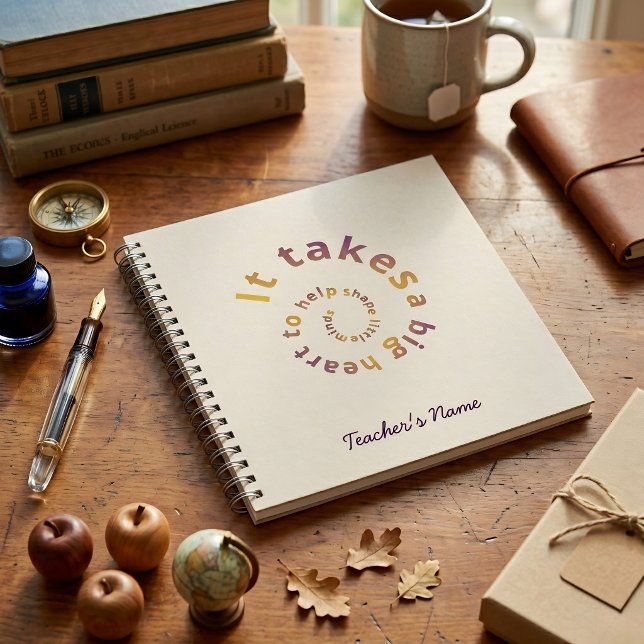 Spiral Quote Teacher Notebook-Personalised  Notebook (Creator Uploaded)