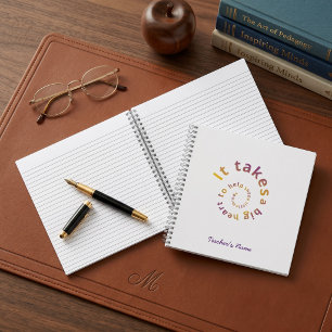 Spiral Quote Teacher Notebook-Personalised Notebook