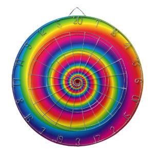 Spiral Rainbow Dartboard