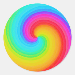 Spiral Rainbow of Hope Sticker