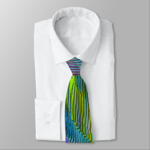 Spiral Rainbow with relief and messy stripes Tie