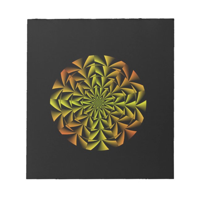 Spiral Retro Art Notepad (Front)