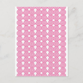 Spiral Rings Art Design Creative Elegant Rounds Ci Postcard