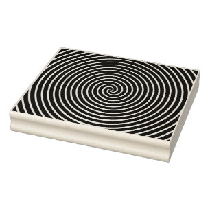 Spiral Rubber Art Stamp