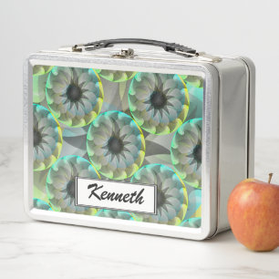 Spiral Shark by Kenneth Yoncich Metal Lunch Box