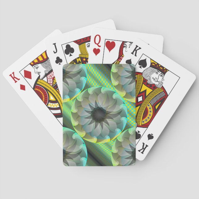 Spiral Shark by Kenneth Yoncich Playing Cards (Back)