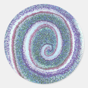 "SPIRAL SHELL"  CLASSIC ROUND STICKER