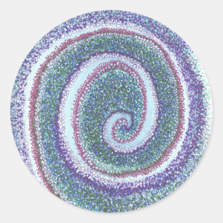 "SPIRAL SHELL" CLASSIC ROUND STICKER