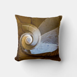 Spiral Staircase Going Down Cushion