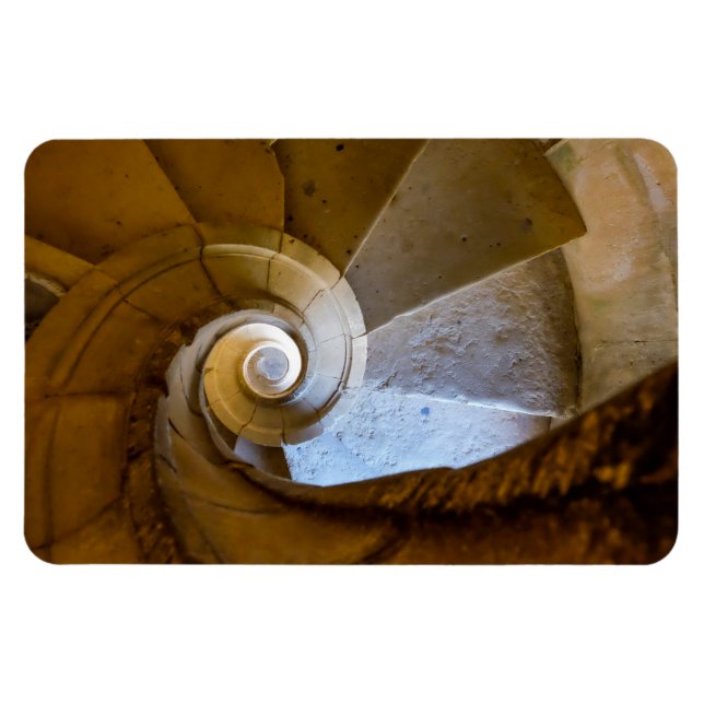 Spiral Staircase Going Down Magnet (Horizontal)