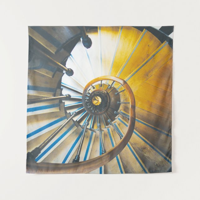 Spiral staircase of Arc de Triomphe in Paris Tapestry (Front (Horizontal))