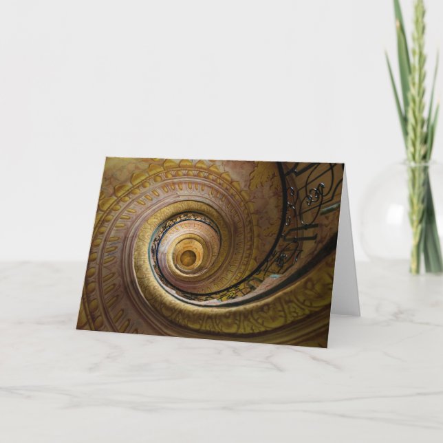 Spiral Staircase Pattern Card (Front)