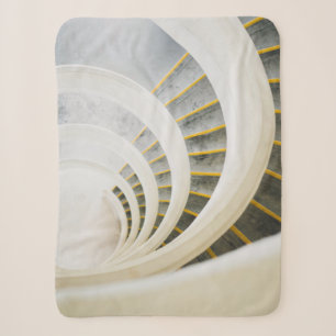 Spiral staircase sherpa blanket