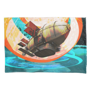 Spiral Star.  Pillowcase