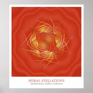 Spiral Stellations Poster