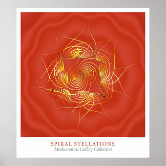 Spiral Stellations Poster