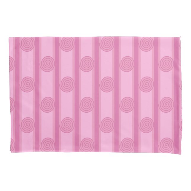 Spiral Striped Pillowcase (Front)