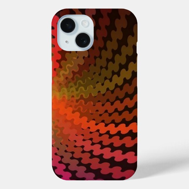 Spiral Summer Colours iPhone 15 Case (Back)