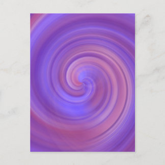 Spiral Swirl - Pink Purple Postcard