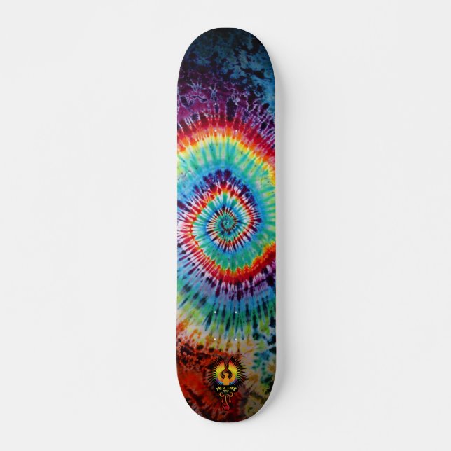 Spiral Tie Dye Skateboard  (Front)