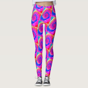 Spiral TieDye Leggings [Miami filter] Ylw Line