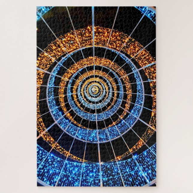 Spiral Twinkle Lights Jigsaw Puzzle (Vertical)