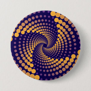 Spiral Vortex pattern 7.5 Cm Round Badge