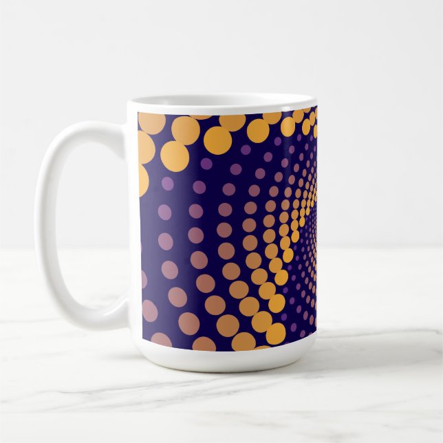 Spiral Vortex pattern Coffee Mug (Left)