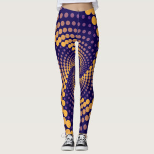 Spiral Vortex pattern Leggings