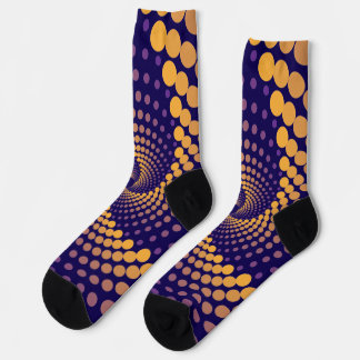 Spiral Vortex pattern Socks