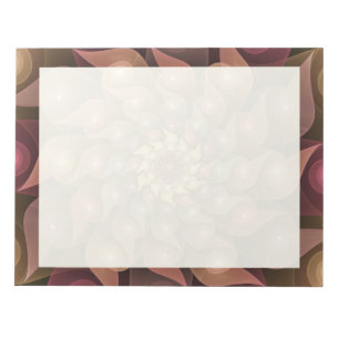 Spiral Wings, Modern Abstract Colourful Fractal Ar Notepad