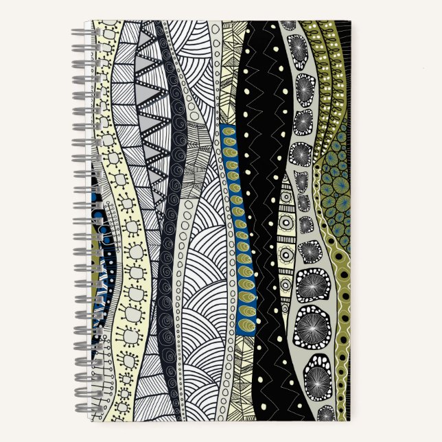 Spiral Zen Waves Notebook (Front)
