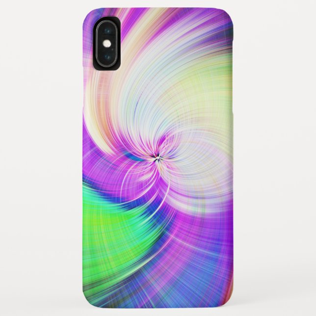 SPIRALFLUO - Psychedelic Colourful Modern Fractal  Case-Mate iPhone Case (Back)