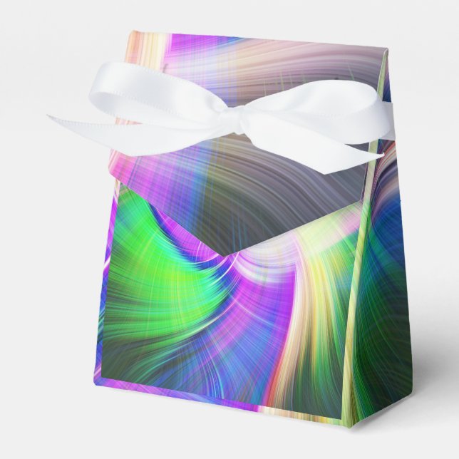 SPIRALFLUO - Psychedelic Colourful Modern Fractal  Favour Box (Front Side)