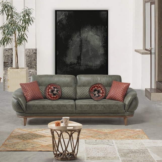 Spiraling Liquid Fractal  Round Cushion (Creator Uploaded)