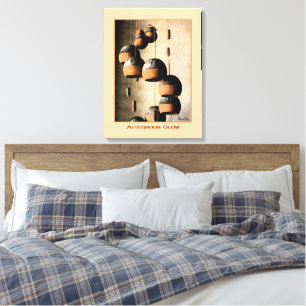 Spiralled Clay Wind Chimes Still Life Canvas Print