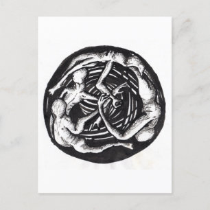 Spiralling Descent Postcard