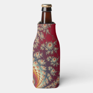Spiralling Floral Pattern Bottle Cooler