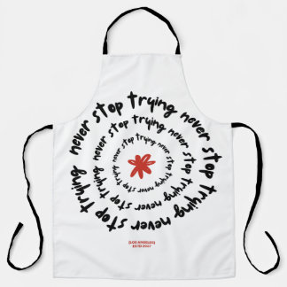 Spiralling Motivation: Never Stop Trying Design Apron