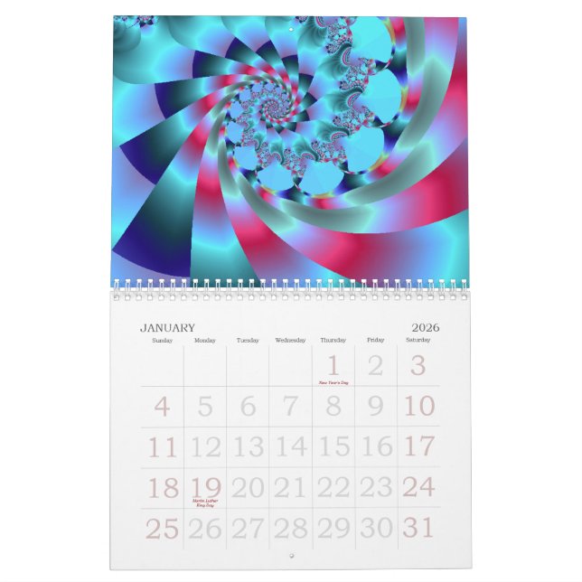 Spirals 2011 calendar (Jan 2026)