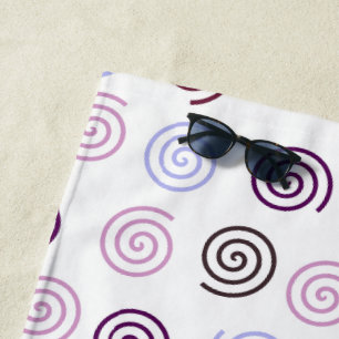 Spirals  beach towel