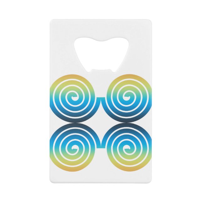 SPIRALS BLUE GREEN PATTERN (Front)