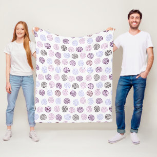 Spirals  fleece blanket