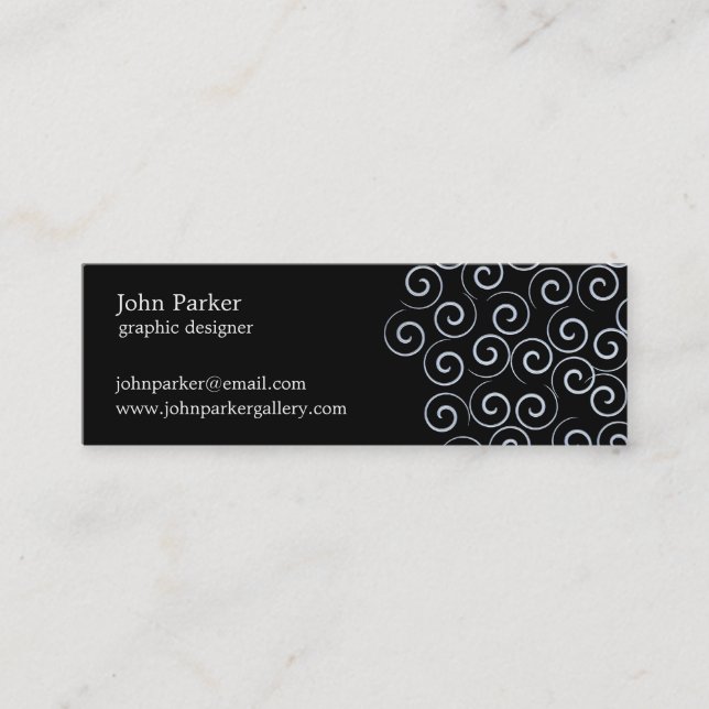 Spirals Mini Business Card (Front)